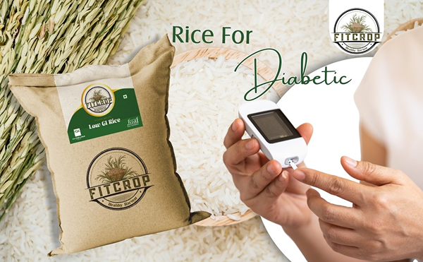 Low Rice Cost Low GI Rice Bulk 19kg | NABL Certified | FitCrop