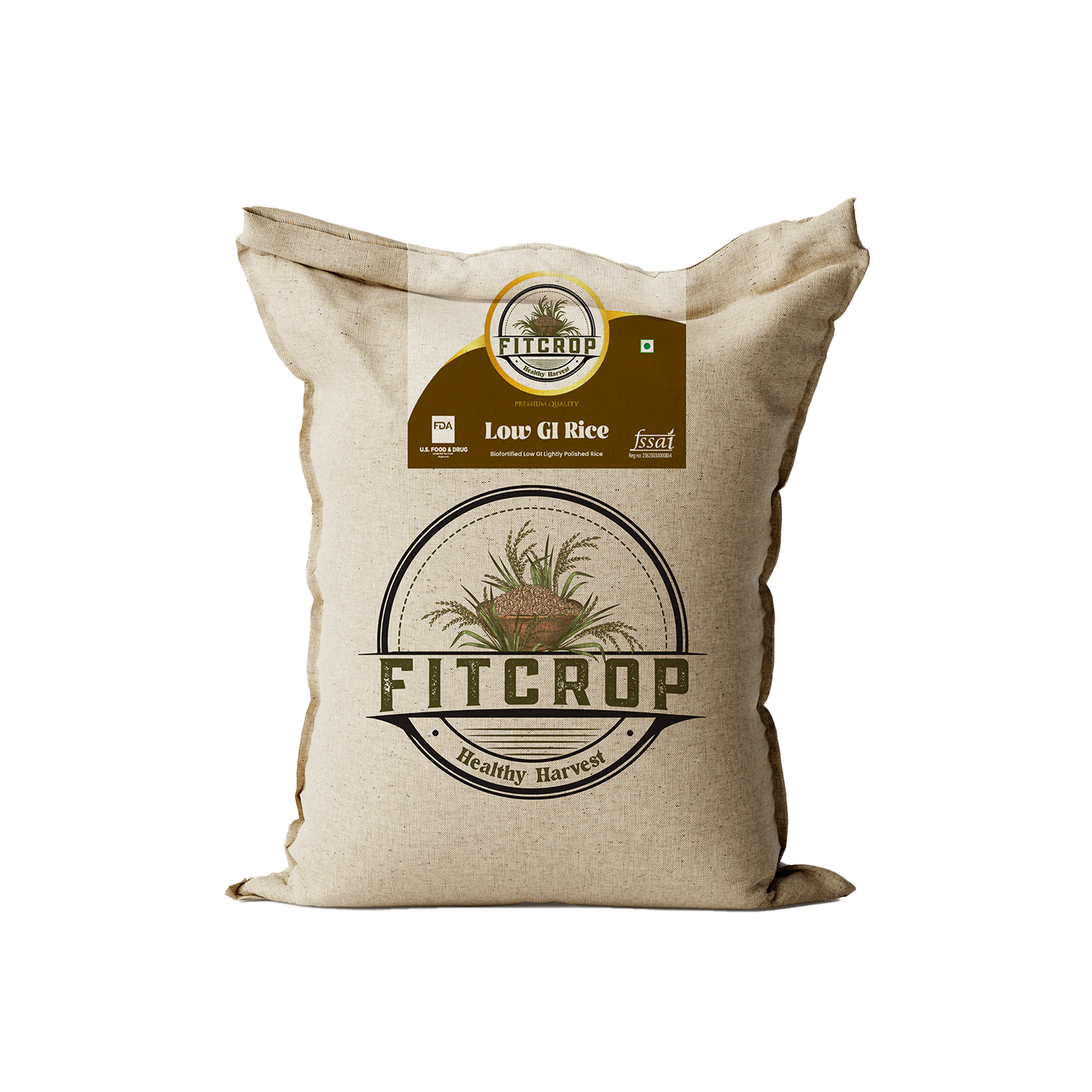 FitCrop low GI rice 19kg cooked texture soft fluffy
