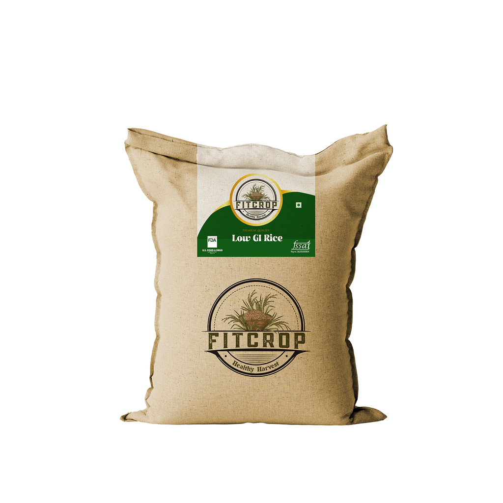 FitCrop low GI rice bulk pack 19kg best value diabetic rice India