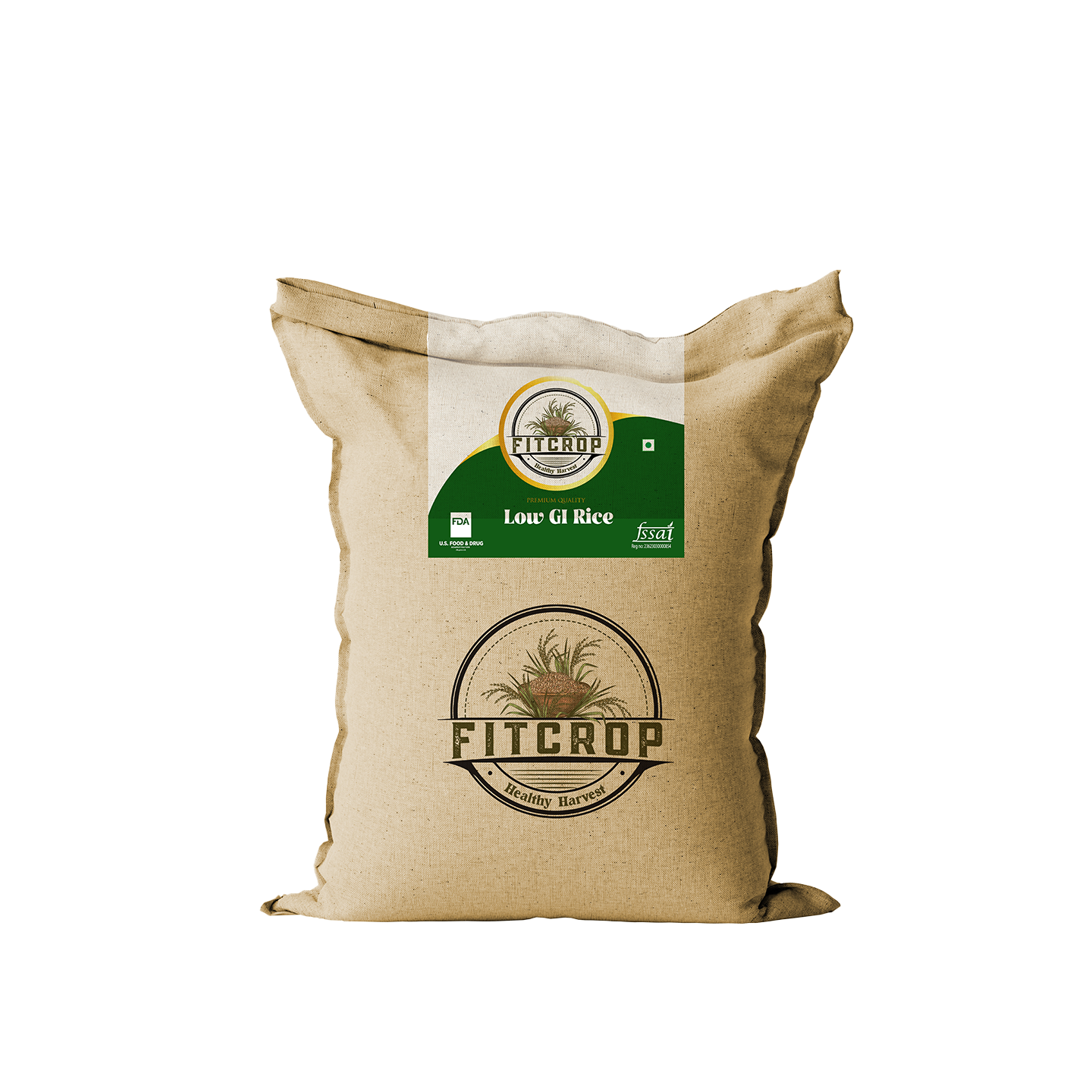 FitCrop low GI rice bulk pack 19kg best value diabetic rice India